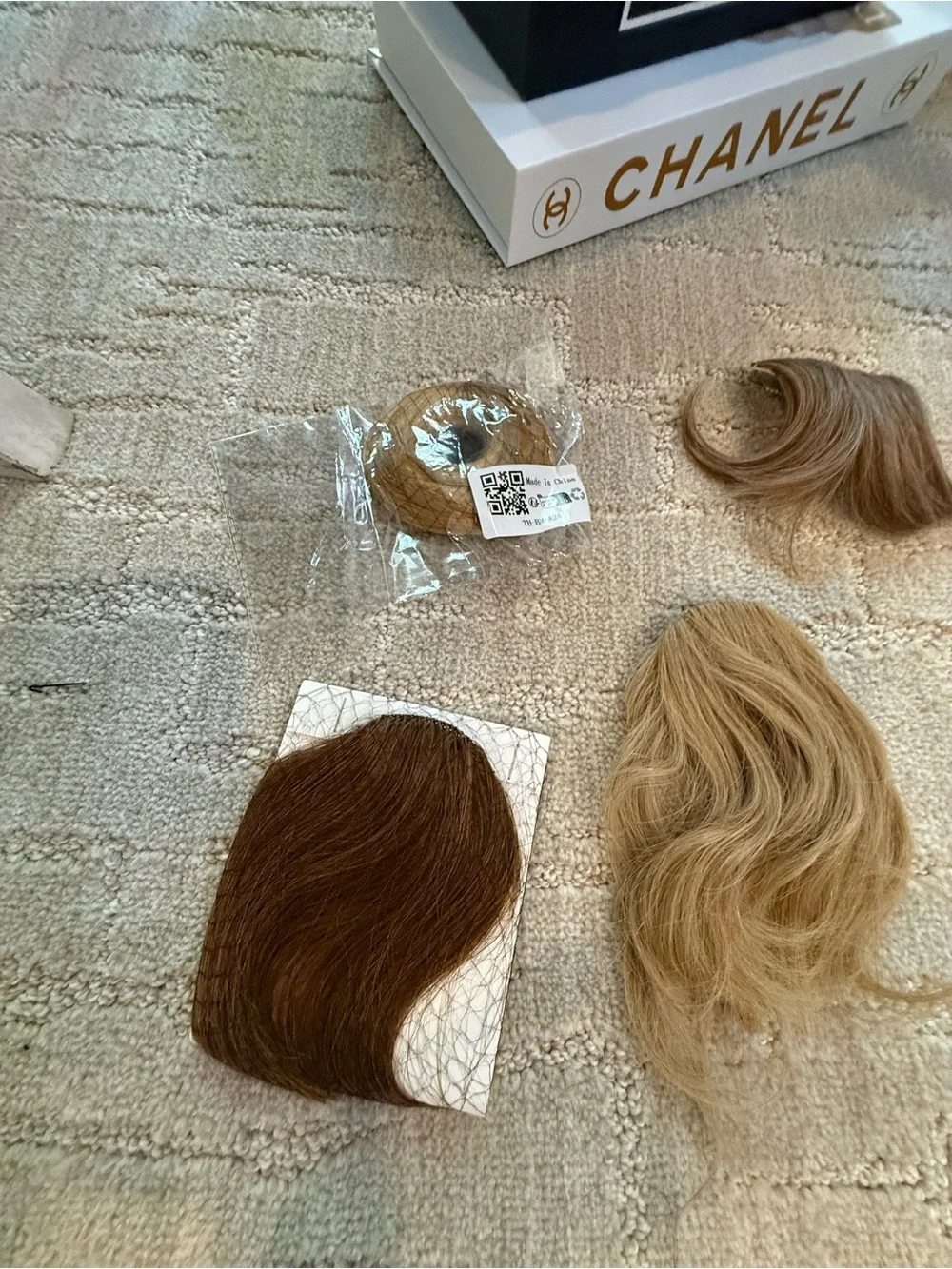 Clip-In Hair Pieces Set - Blonde & Brown Hair Extensions